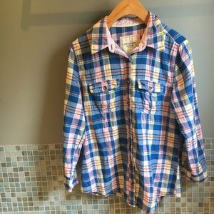 Abercrombie & Fitch A&F plaid button down size M